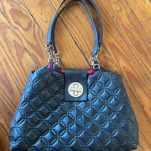 Kate Spade Black Quilted Shoulder Bag